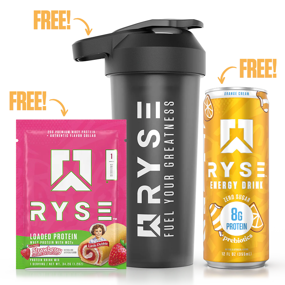 12oz RYSE Energy Drink + SportShaker + Protein Sample Pack - Image 4